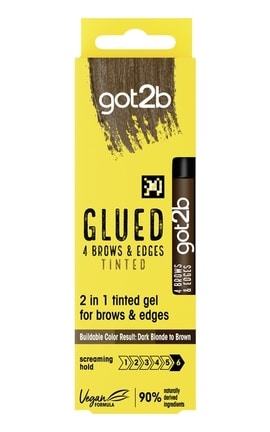 GOT2B-Гель для бровей и прикорневых волос Got2b by Schwarzkopf 2-в-1 Коричневый 16 мл-9000101738360-