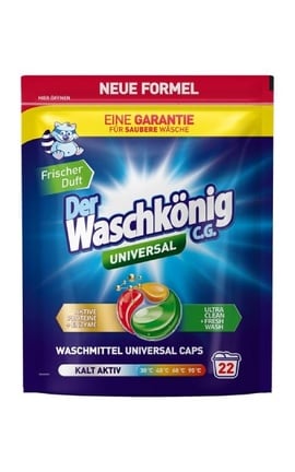 WASCHKONIG-Капсули для прання Waschkonig Universal 18 г х 22 шт -4260418933659-