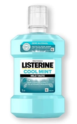 LISTERINE-Ополаскиватель для ротовой полости Listerine Cool mint Мягкий вкус 1000 мл-3574661619927-