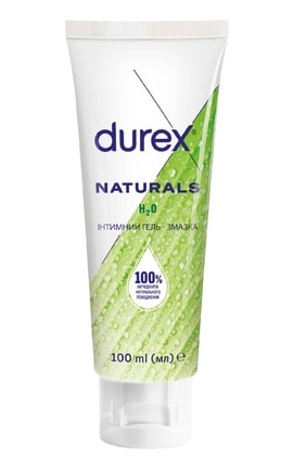 DUREX-Интимный гель-смазка Durex Naturals из натуральных ингредиентов без красителей и ароматизаторов (лубрикант) 100 мл-4820108005273-