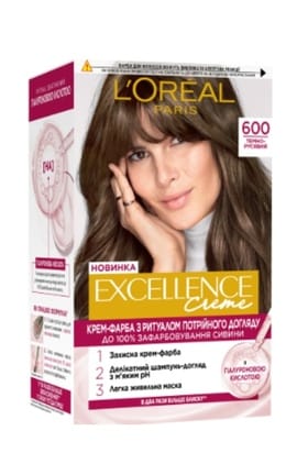 EXCELLENCE-Краска для волос Loreal Paris Excellence Creme 600 темно-русый-3600524134204-