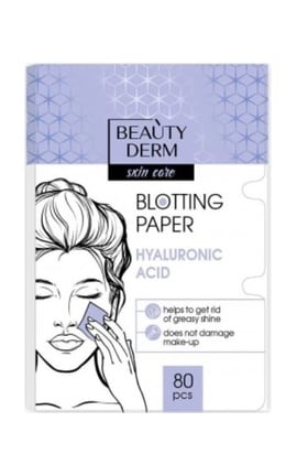 BEAUTYDERM-Серветки матуючі для обличчя Beautyderm з Гіалуроновою кислотою 80 шт-4820185226288-
