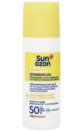 SUNOZON-Флюид для лица солнцезащитный SPF 50+ Sunozon 50 мл-4068134042866-