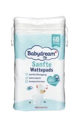 BABYDREAM-Ватні диски Babydream Sanfte Wattepads дитячі 60 шт-4305615544212-