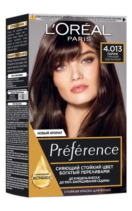 PREFERENCE-Фарба для волосся L’Oreal Paris Preference 4.01 Париж глибокий каштан 1 шт-3600521916704-
