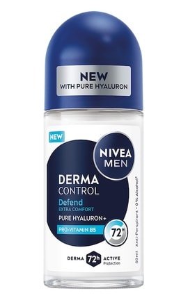 NIVEA-Антиперспирант Защита и экстракомфорт Nivea Men Дерма контроль 50 мл-5900017100302-