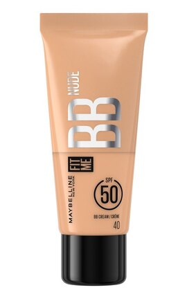 MAYBELLINE NY-Зволожувальний легкий крем-догляд для обличчя Maybelline New York Fit Me BB з тональним ефектом Nude 40 30 мл-3600531712792-