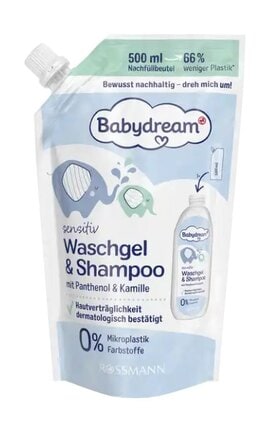BABYDREAM-Гель для купання Babydream Sensitive 500 мл-4305615968766-