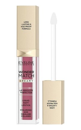 EVELINE-Матова рідка помада для губ Eveline Wonder Match Liquid Matt Lipstick 04 Caramel 6.8 мл-5903416065746-