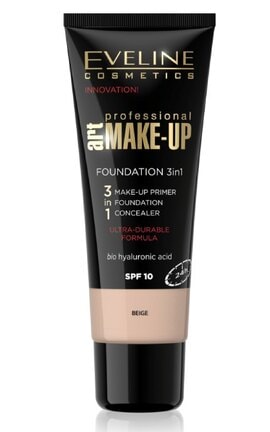 EVELINE-Тональний крем Eveline Art Professional Make-up 3в1 Бежевий 30 мл-5901761993806-