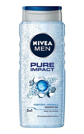 NIVEA-Гель для душа NIVEA MEN Pure Impact 500 мл-4006000009452-