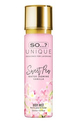 SO...? UNIQUE-Спрей для тіла So Unique Sweet Pea парфумований 150 мл-5018389020736-
