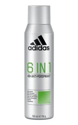 ADIDAS-Дезодорант-спрей для тіла Adidas Cool&Dry 6-в-1 для чоловіків 150 мл-3616303440152-