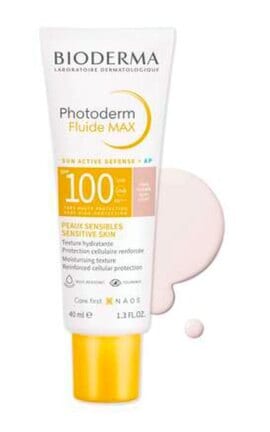 BIODERMA-Флюїд сонцезахисний Bioderma Фотодерм Max SPF 100 Світлий 40 мл-3701129803547-