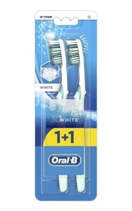 ORAL B-Зубная щетка Oral-B Advantage 3D White 2 шт-3014260022761-