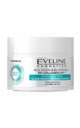 EVELINE-Крем для обличчя омолоджуючий Eveline Cosmetics Collagen&Elastin 50 мл-5901761912272-