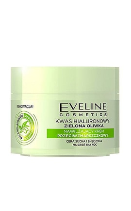 EVELINE-Крем для обличчя омолоджуючий Eveline Cosmetics Healuronic Acid Green Olive 50 мл-5901761912289-