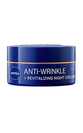 NIVEA-Ночной крем для лица против морщин NIVEA + ревитализация 55+, 50 мл-4006000072418-