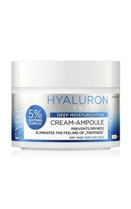 EVELINE-Крем-ампула для лица Eveline Cosmetics Hialuron Therapy Увлажняющий 50 мл-5903416070511-