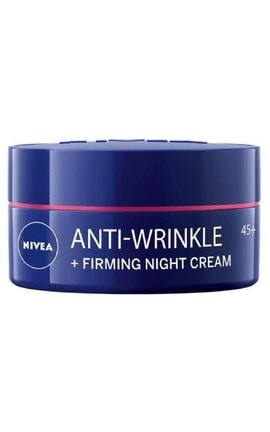 NIVEA-Нічний крем для обличчя Nivea проти зморщок + пружність 45+, 50 мл-4005900525024-