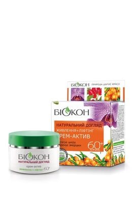БІОКОН-Крем-актив для обличчя Біокон Натуральний догляд 60+ 50 мл-4820160034327-