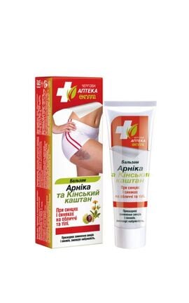 ЧЕРГОВА АПТЕКА-Бальзам от отека и усталости в ногах Конский каштан и Мята 50 г-4820008319760-