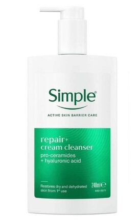 SIMPLE-Засіб для вмивання Simple Active Skin Barrier Care з про-керамідами та гіалуроновою кислотою 240 мл-8720181705380-