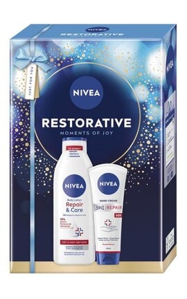 NIVEA-Набор для женщин NIVEA Restorative Лосьон для тела Восстановление и уход 250 мл + Крем для рук SOS 100 мл-4006000200378-