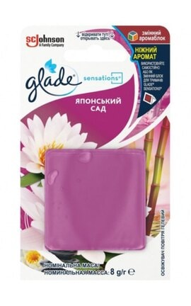 GLADE-Освіжувач повітря Glade Sensations Японський сад Змінний аромаблок 8 г-5000204901030-