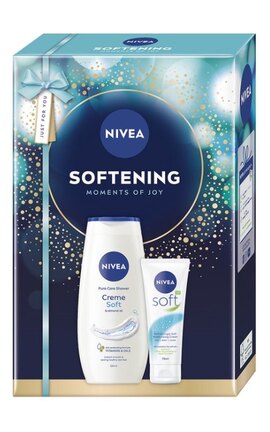 NIVEA-Набор для женщин NIVEA Softening Гель-уход для душа 250 мл + Увлажняющий крем для тела 75 мл-4006000201122-