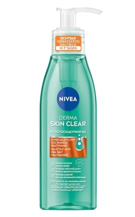 NIVEA-Гель для вмивання Nivea Derma Skin Clear, 150 мл-5900017087665-