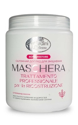 GIARDINI DI BELLEZZA-Маска для волосся Giardini di Bellezza Bond Restore Super Bond Mask 1000 мл-8019653056366-