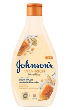 JOHNSON'S-Доглядаючий гель для душу Johnson's Vita Rich Смузі з йогуртом-вівсом-медом 400 мл -3574661385730-