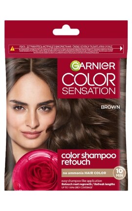 COLOR SENSATION-Крем-фарба для волосся Garnier Color Sensation Shampoo Retouch 4.0 Brown 20 мл-3600542620390-
