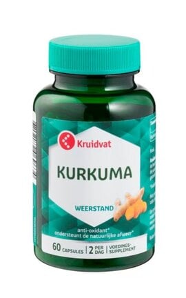 KRUIDVAT-Диетическая добавка Kruidvat капсулы куркумы 60 шт-8720674369235-