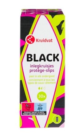 KRUIDVAT-Прокладки щоденні Kruidvat Flex чорні 30 шт-8719179222404-