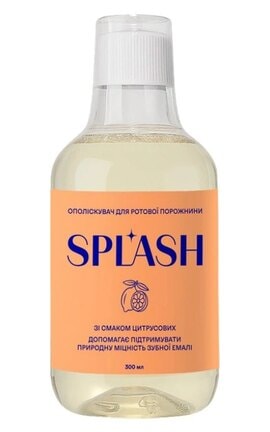 SPLASH-Ополаскиватель для полости рта Splash со вкусом цитрусовых 300 мл-4820266832254-