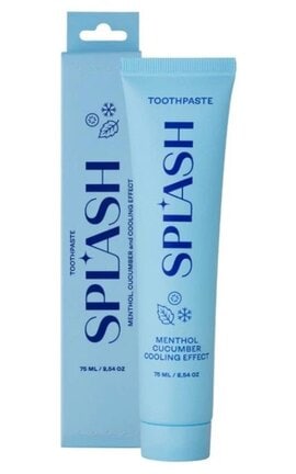 SPLASH-Зубная паста Splash Освежающая с отбеливающим эффектом со вкусом ментола и огурца 75 мл-4820266831202-