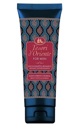 TESORI D'ORIENTE-Парфумований крем-гель для душу для чоловіків Tesori d'Oriente Чорне дерево та женьшень 250 мл-8008970060729-