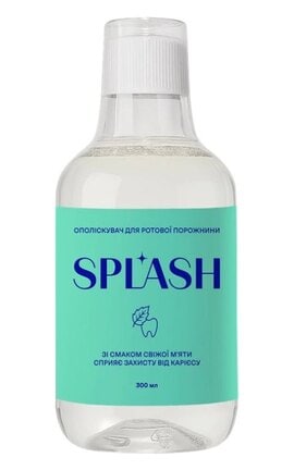 SPLASH-Ополаскиватель для полости рта Splash со вкусом свежей мяты 300 мл-4820266832230-