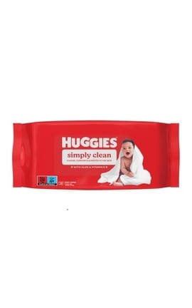 HUGGIES-Серветки вологі для дітей багатошарові Simply clean Huggies 72шт-5029053582238-