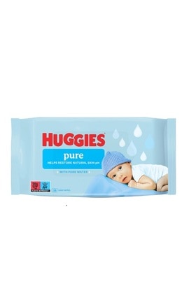 HUGGIES-Вологі серветки дитячі Huggies Pure 56 шт-5029053550039-