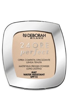 DEBORAH GROUP S.r.l-Пудра компактна для обличчя Deborah 24Ore Perfect SPF15 Стійка матуюча 01 Light Beige 9 г-8009518328592-