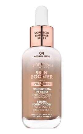 DEBORAH GROUP S.r.l-Тональная сыворотка Deborah Skin Booster Serum Foundation Vitamin С SPF15 04 Medium Beige 30 мл-8009518414585-