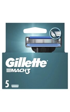 GILLETTE MACH 3-Сменные картриджи для бритья Gillette Mach3 5 шт-7702018552313-