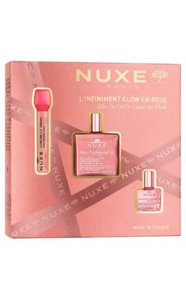 NUXE-Набір Nuxe Very Rose сироватка для губ 8 мл + Huile Prodigieuse Or Florale суха олійка 50 мл + Huile Prodigieuse Florale суха олійка 10 мл-3264680044724-