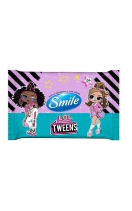 SMILE-Салфетки влажные Smile Tweens L.O.L Surprise! 24 шт-4823071666816-
