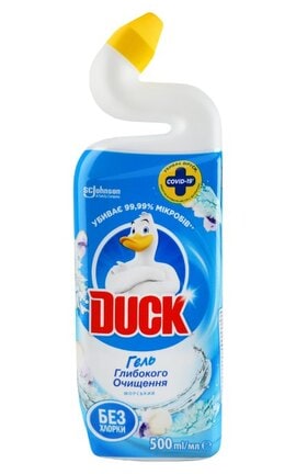 DUCK-Средство для очистки туалета Туалетный Утенок 5 в 1 Морской 500 мл-4823002000719-