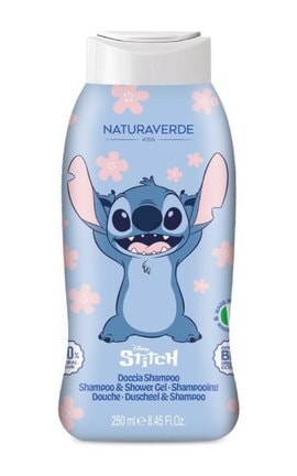 NATURAVERDE KIDS-Детский шампунь-гель для душа Naturaverde Kids Disney Stitch 250 мл-8029241137551-