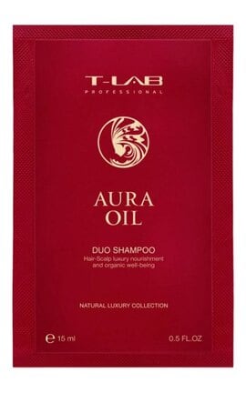 T-LAB-Шампунь для сухих и поврежденных волос - T-LAB Professional Aura Oil Duo Shampoo восстановление 15 мл-5060466663244-